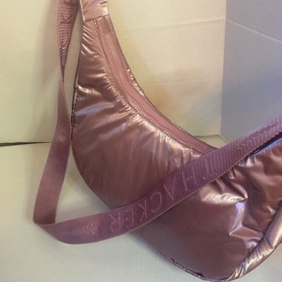 Thacker Zoe Hobo women's shoulder bag/purse, color rosewood/pink (NEW) - Picture 5 of 6